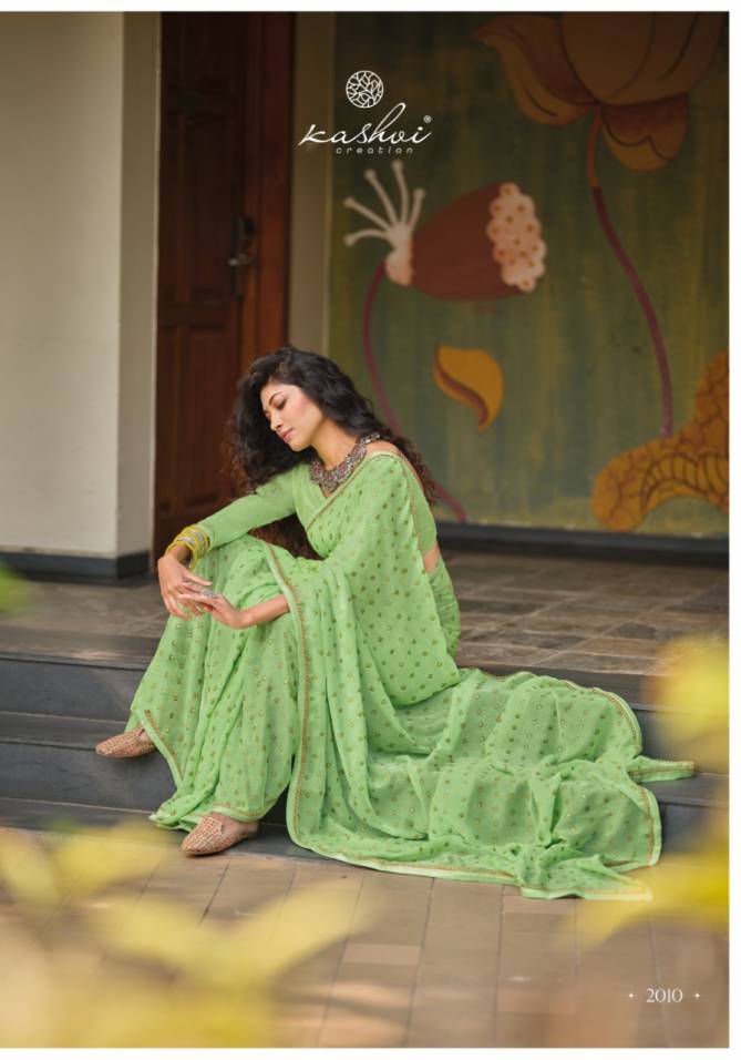 Kashvi Adira Latest Fancy Ethnic Wear Chiffon Printed Saree Collection